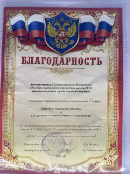 Сертификат филиала Стачек 74/1