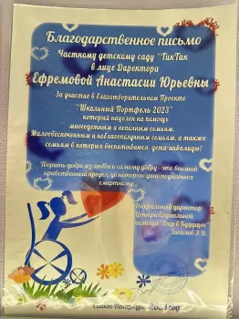 Сертификат филиала Стачек 74/1